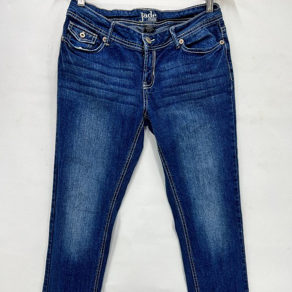 Jade Jeans Women's Casual Size 9/10 Blue Skinny Medium Wash Low Rise Stretch - Picture 1 of 8